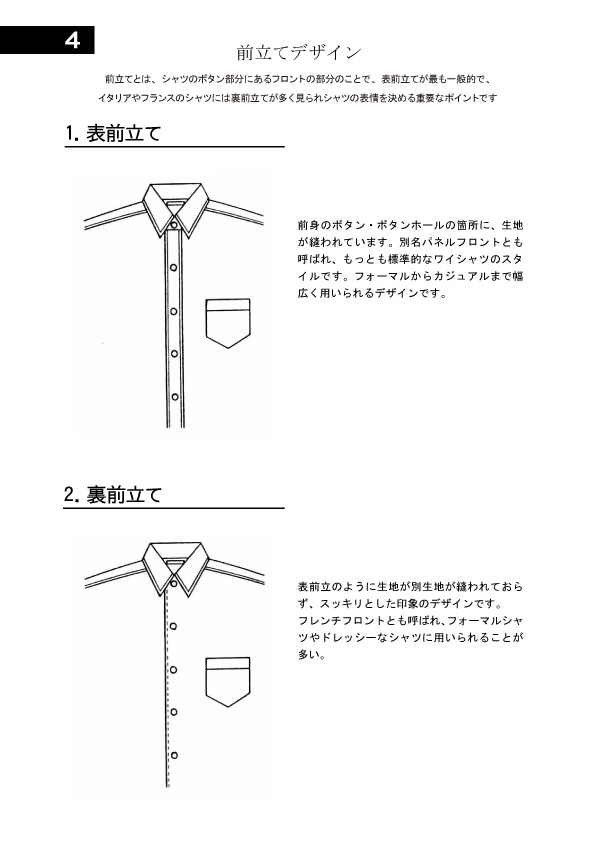 オーダーワイシャツデザイン